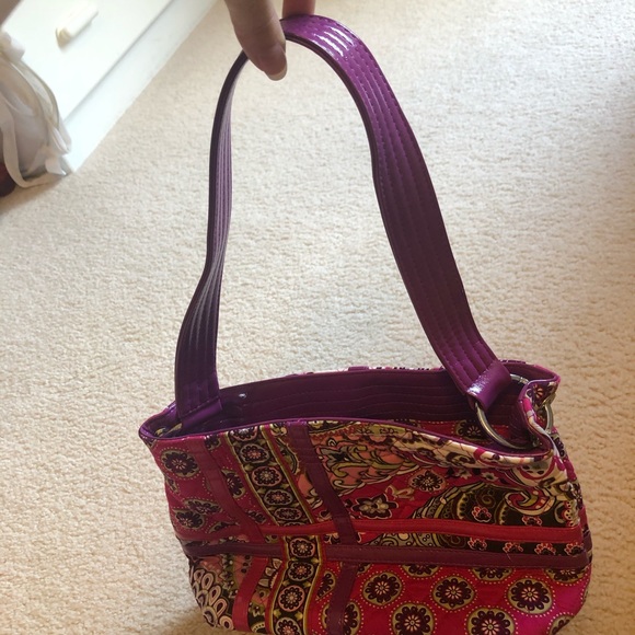 Vera Bradley Sweet Tote Very Berry Paisley - Picture 8 of 9